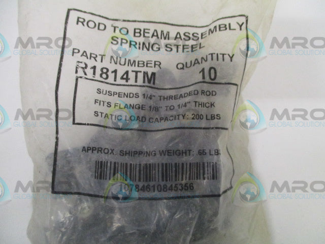 MINERALLAC R1814TM ROD TO BEAM ASSEMBLY (PKG OF 10) *NEW IN FACTORY BAG*