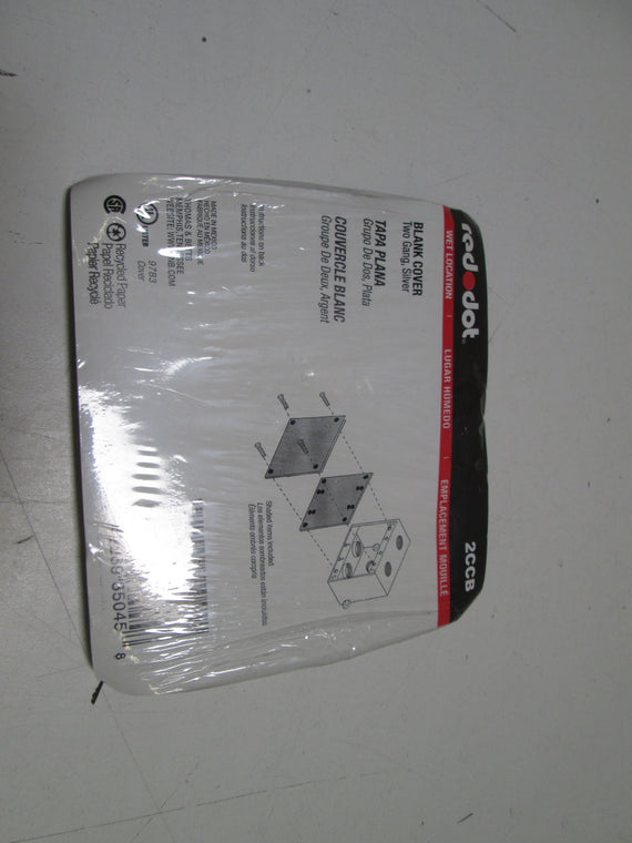 RED DOT BLANK COVER 2CCB *NEW NO BOX*