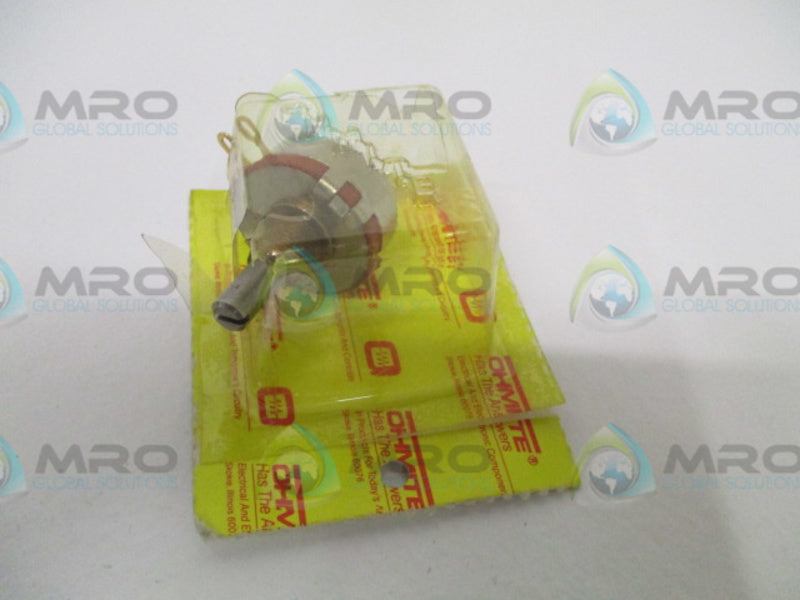 OHMITE CMU2531 POTENTIOMETER OMHS:25K (MISSING ACCESSORIES) *NEW NO BOX*
