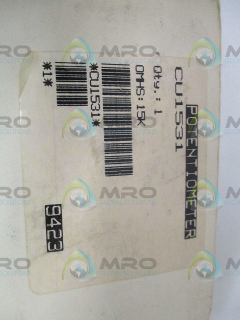 OHMITE CU1531 POTENTIOMETER OMHS:15K (MISSING ACCESSORIES) *NEW NO BOX*