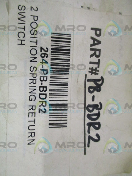 TECHSPAN INDUSTRIES PB-BDR2 2 POSITION SPRING RETURN SWITCH *NEW NO BOX*