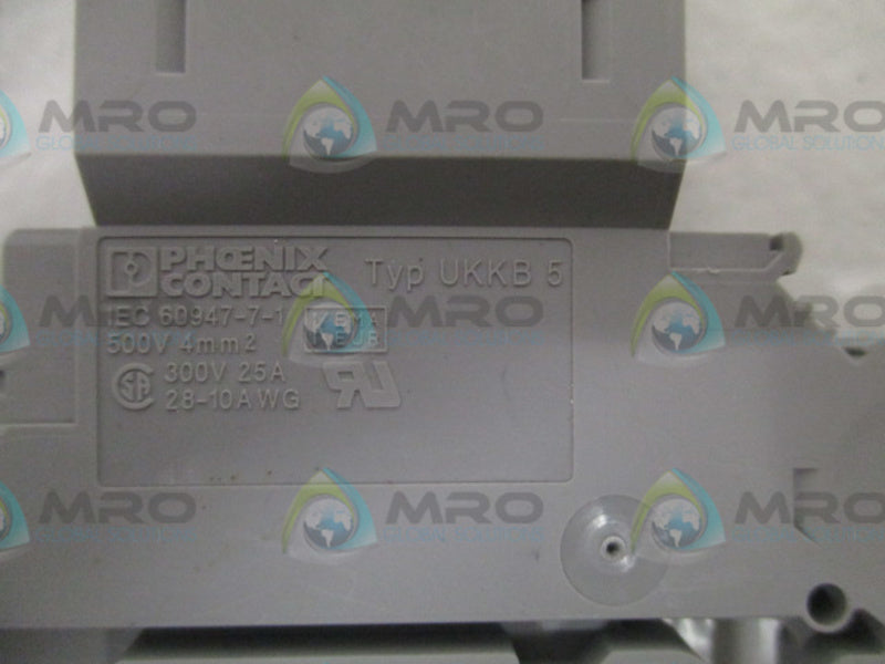 PHOENIX CONTACT UKKB 5 TERMINAL BLOCK *USED*