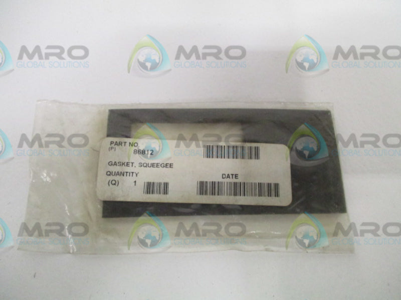 INDUSTRIAL MRO 86812 SQUEEGEE GASKET *NEW NO BOX*