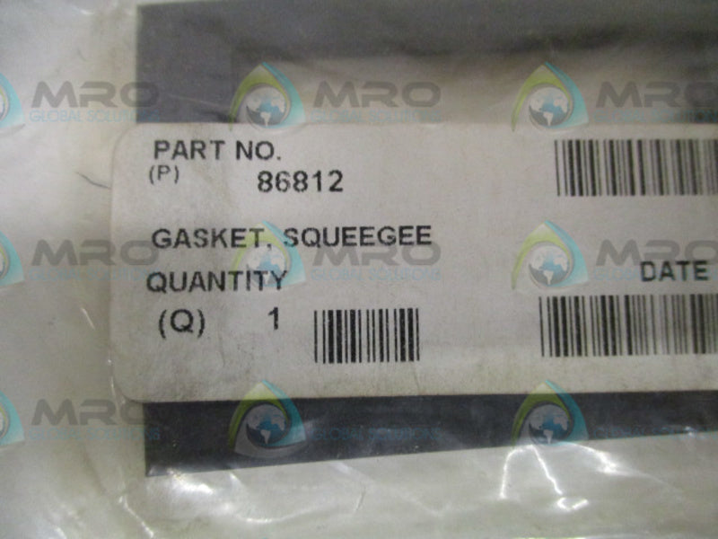 INDUSTRIAL MRO 86812 SQUEEGEE GASKET *NEW NO BOX*