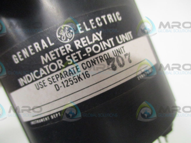 GENERAL ELECTRIC TYPE 195 50-195320FAFA2 METER RELAY 0-1 D-C MILLIAMPERES *USED*
