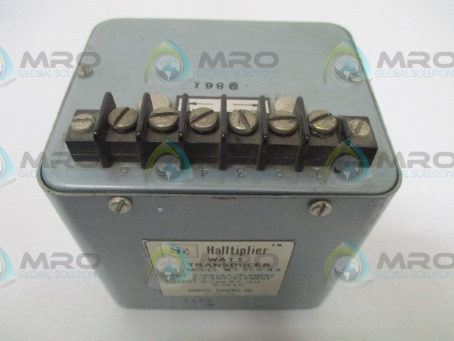 SCIENTIFIC COLUMBUS HALLTIPLIER WT5C5-A4 WATT TRANSDUCER 0-120VAC *USED*