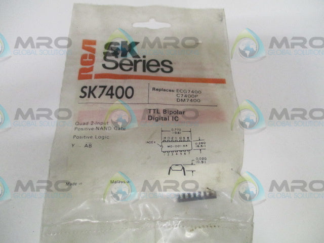 RCA SK7400 INGRATED CIRCUIT CHIP *NEW IN FACTORY BAG*