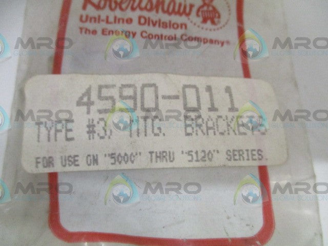 ROBERTSHAW 4590-011 TYPE #3 MOUNTING BRACKET *NEW IN FACTORY BAG*