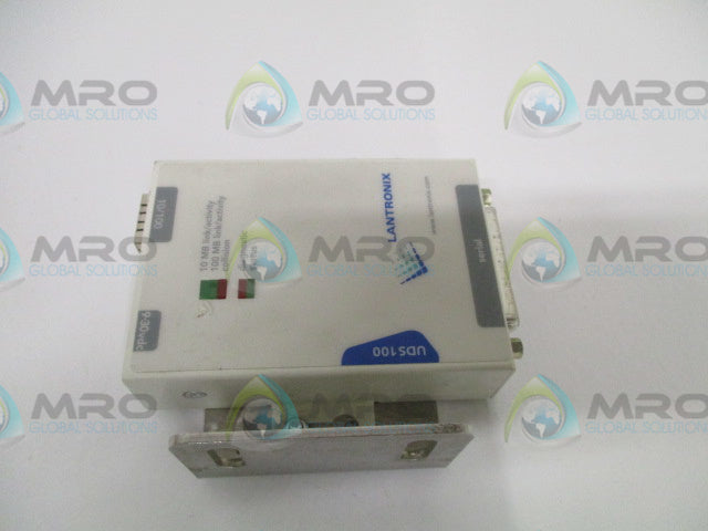 LANTRONIX UDS100-02 DEVICE SERVER W/ BRACKET *USED*