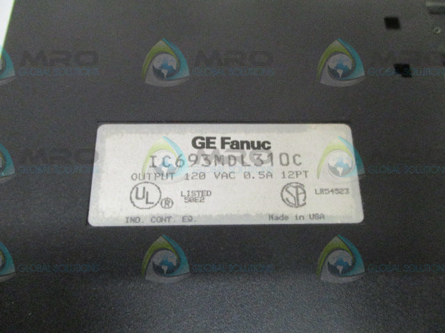 GE FANUC IC693MDL310C OUTPUT MODULE (AS PICTURED -REPAIRED) *USED*