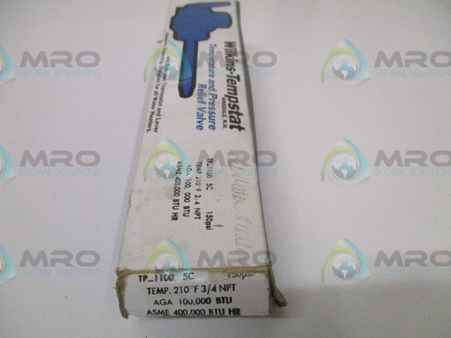 WILKINS-TEMPSTAT TP-1100-5C TEMP. AND PRESSURE RELIEF VALVE 210F *NEW IN BOX*