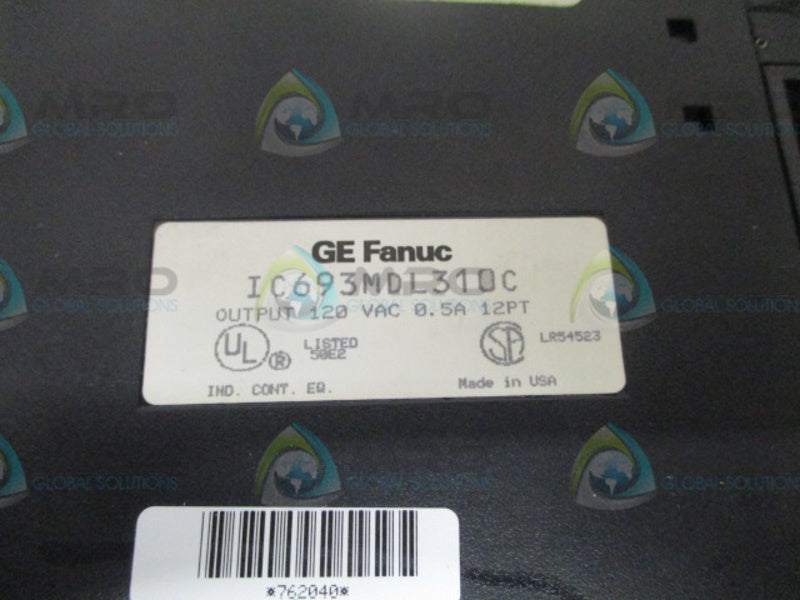 GE FANUC IC693MDL310C OUTPUT MODULE (REPAIRED) *USED*