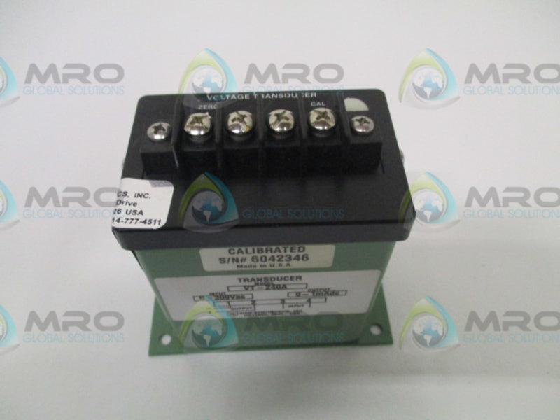 OHIO ELECTRONICS VT-240A TRANSDUCER 0-300VAC *NEW NO BOX*