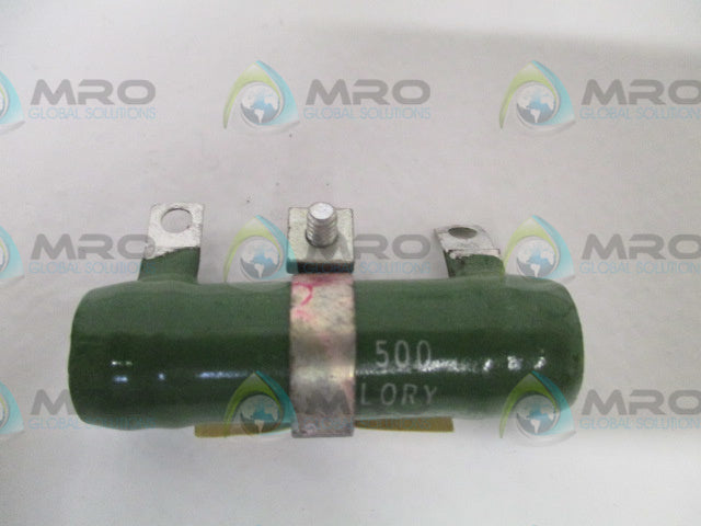 MALLORY 2AV-500 ADJUSTABLE RESISTOR 500OHMS 25W *NEW IN BOX*