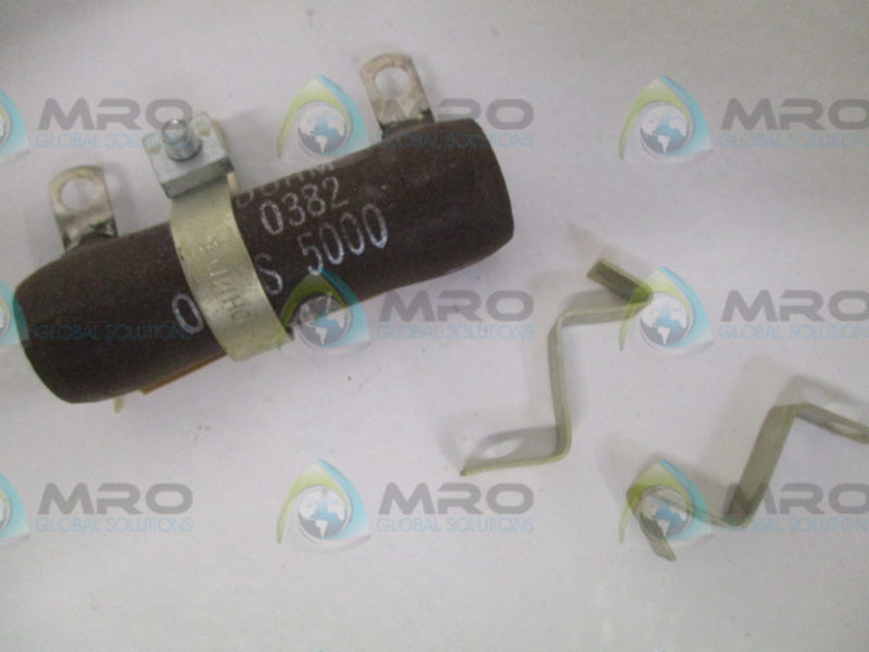OHMITE 0382 RESISTOR 25W 5000OHMS *NEW IN BOX*