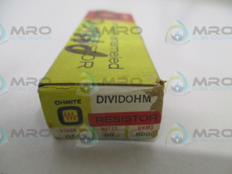 OHMITE 0580 RESISTOR 50W 8000OHMS *NEW IN BOX*