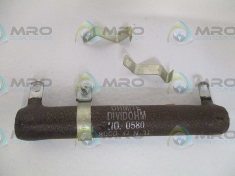 OHMITE 0580 RESISTOR 50W 8000OHMS *NEW IN BOX*