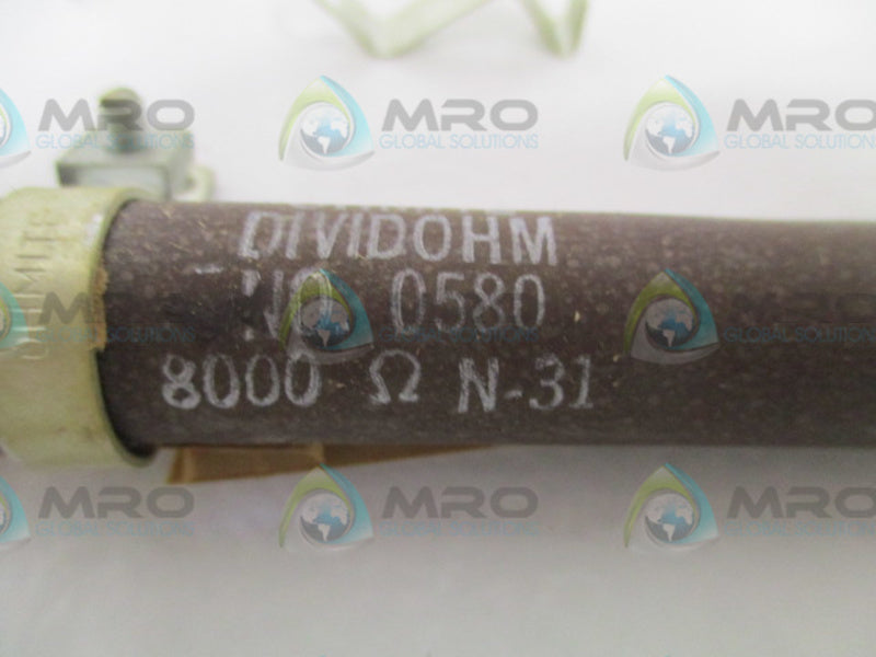 OHMITE 0580 RESISTOR 50W 8000OHMS *NEW IN BOX*
