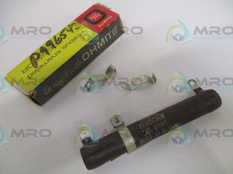 OHMITE 0580 RESISTOR 50W 8000OHMS *NEW IN BOX*