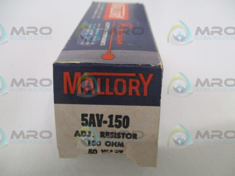 MALLORY 5AV-150 RESISTOR 150OHMS 50W *NEW IN BOX*