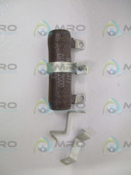OHMITE 0377 RESISTOR 25W 2,000OHMS *NEW IN BOX*