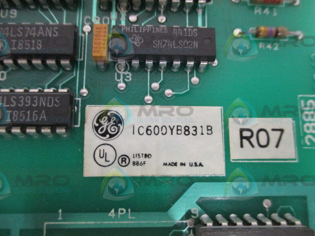 GENERAL ELECTRIC IC600YB831B INPUT MODULE (REPAIRED) *USED*