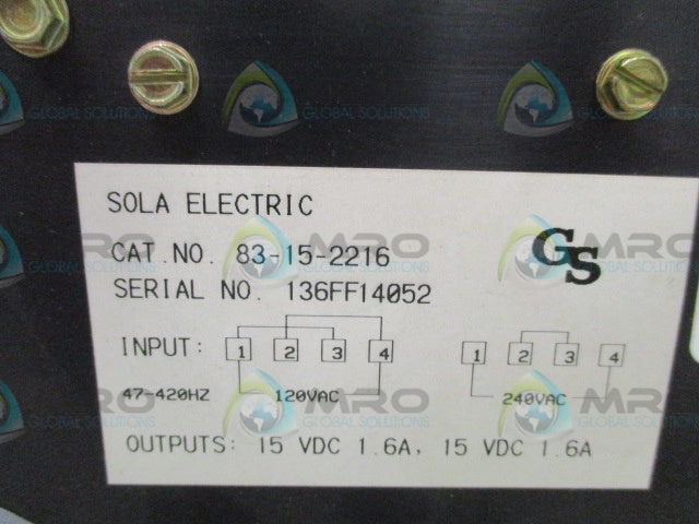 SOLA 83-15-2216 POWER SUPPLY *NEW IN BOX*