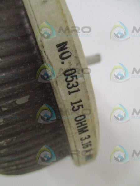 OHMITE 0531 RHEOSTAT 15OHMS (AS PICTURED) *NEW NO BOX*