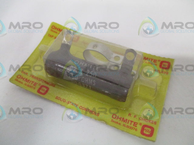 OHMITE D25K250 RESISTOR 25W 250OHMS *NEW IN ORIGINAL PACKAGE*