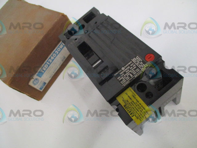 GENERAL ELECTRIC TED124020WL CIRCUIT BREAKER 20A *NEW IN BOX*