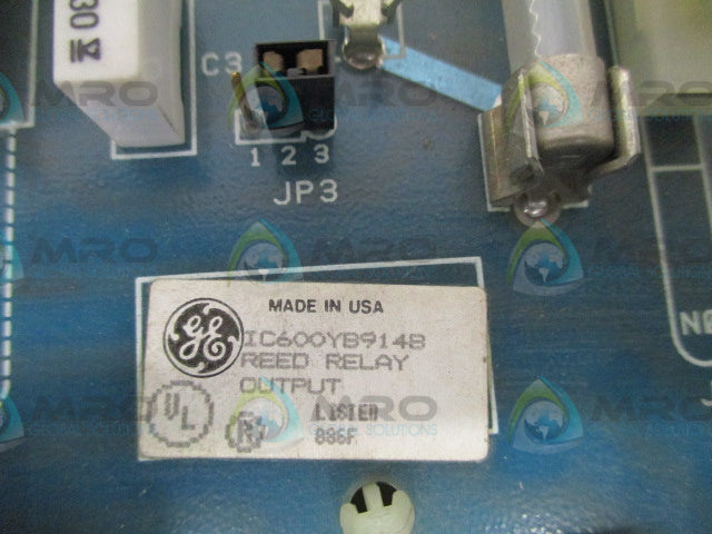 GENERAL ELECTRIC IC600YB914B REED RELAY OUTPUT MODULE (REPAIRED) *USED*