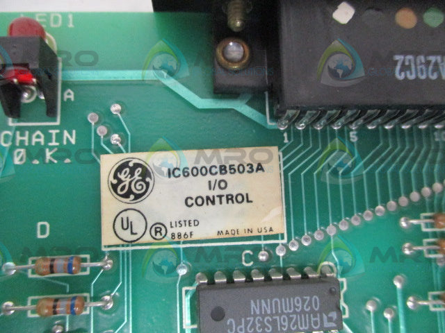 GENERAL ELECTRIC IC600CB503A I/O CONTROL MODULE (REPAIRED) *USED*