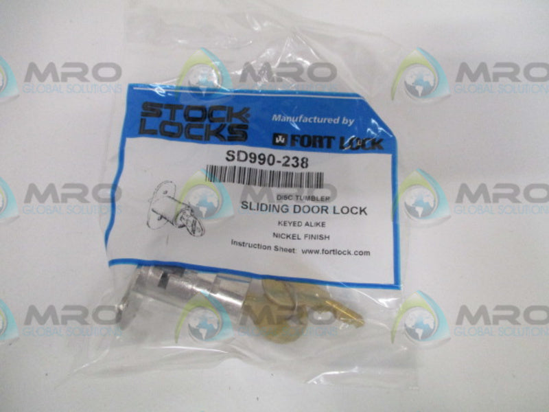 STOCK LOCKS SD990-238 SLIDING DOOR LOCK *NEW IN FACTORY BAG*