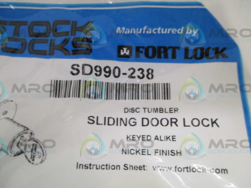 STOCK LOCKS SD990-238 SLIDING DOOR LOCK *NEW IN FACTORY BAG*