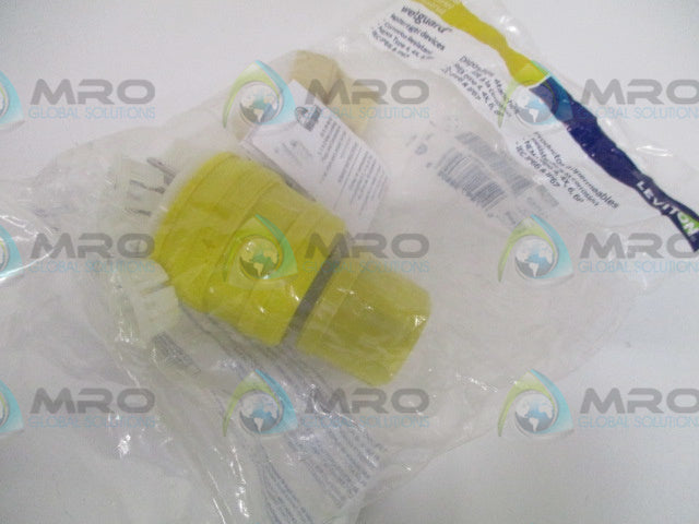 LEVITON WETGUARD 26W75 LOCKING PLUG *NEW IN FACTORY BAG*