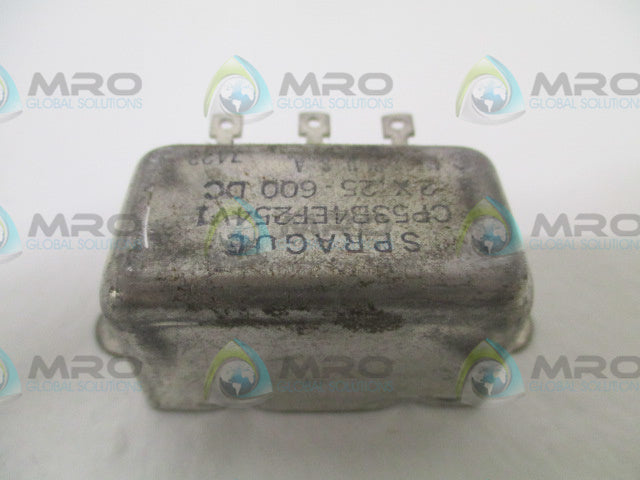 SPRAGUE CP53B4EF254V1 CAPACITOR 2X.25-600DC *NEW NO BOX*