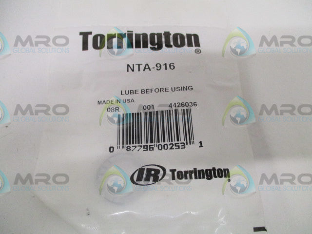 IR TORRINGTON NTA-916 THRUST ROLLER BEARING *NEW IN FACTORY BAG*