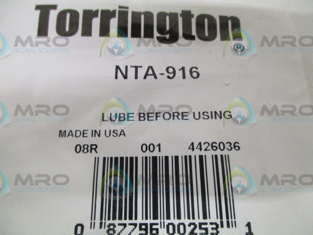 IR TORRINGTON NTA-916 THRUST ROLLER BEARING *NEW IN FACTORY BAG*