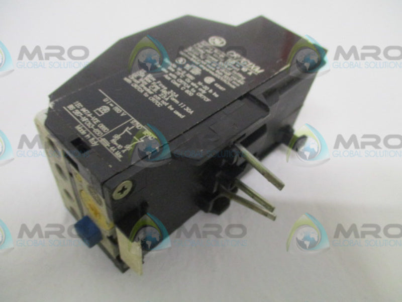 GENERAL ELECTRIC CR7G1XM OVERLOAD RELAY 7,0-10A (AS PICTURED) *USED*
