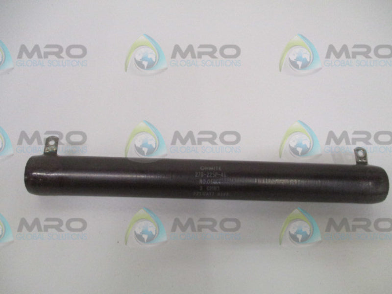 OHMITE 0900E 270-225P-46 RESISTOR 3 OHMS *NEW NO BOX*