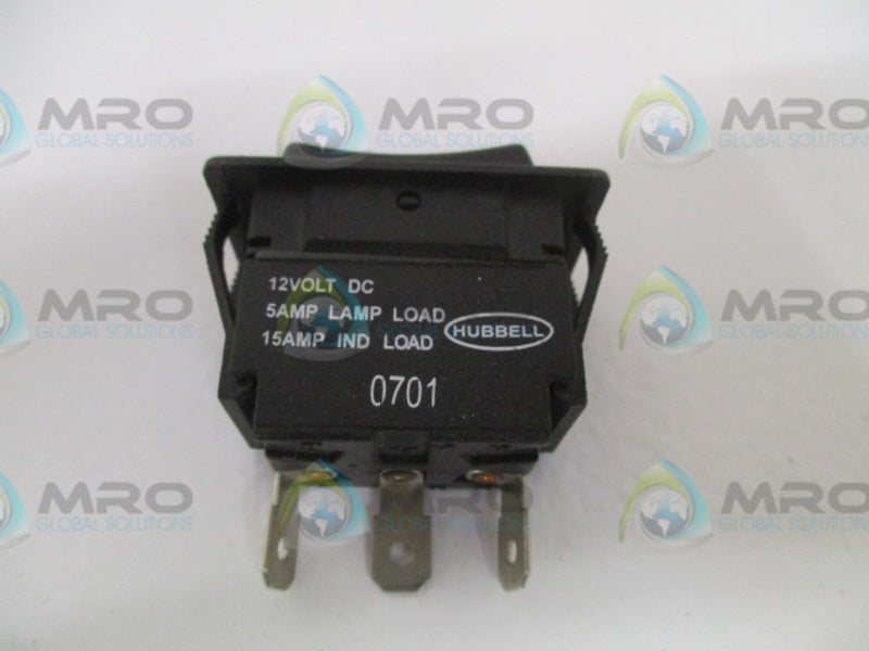 HUBBELL 0701 INDICATOR LAMP SWITCH 12V *NEW NO BOX*
