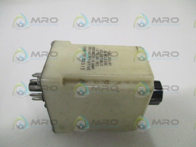 POTTER & BRUMFIELD CHB-38-70013 TIME DELAY RELAY 1.0-180 SEC 120/120V *USED*