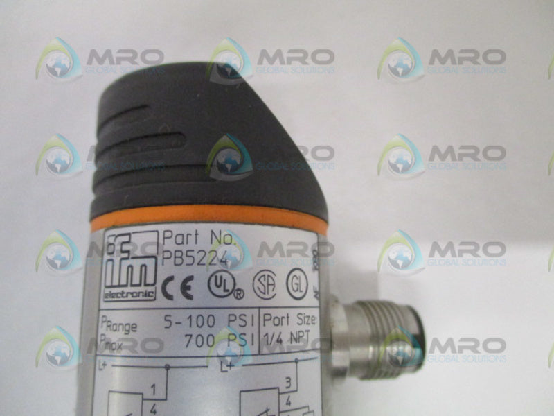 IFM EFECTOR PB5224 PRESSURE MONITOR *NEW NO BOX*