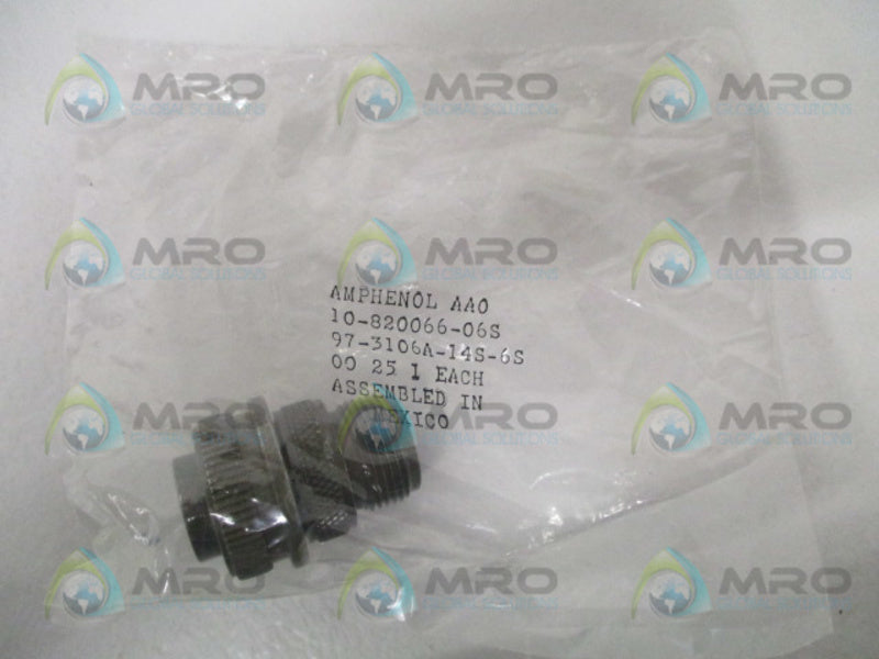 AMPHENOL 97-3106A-14S-6S CIRCULAR CONNECTOR PLUG * NEW IN FACTORY BAG *