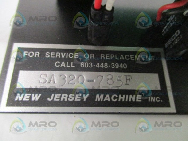 NSNP JERSEY MACHINE SA320-785F BAR CODE DETECTOR (NO KEYS) NSNP