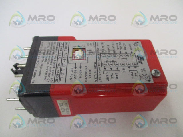 RED LION CONTROLS PRS10101 PLUG-IN SPEED SWITCH RELAY (AS PICTURED) *USED*