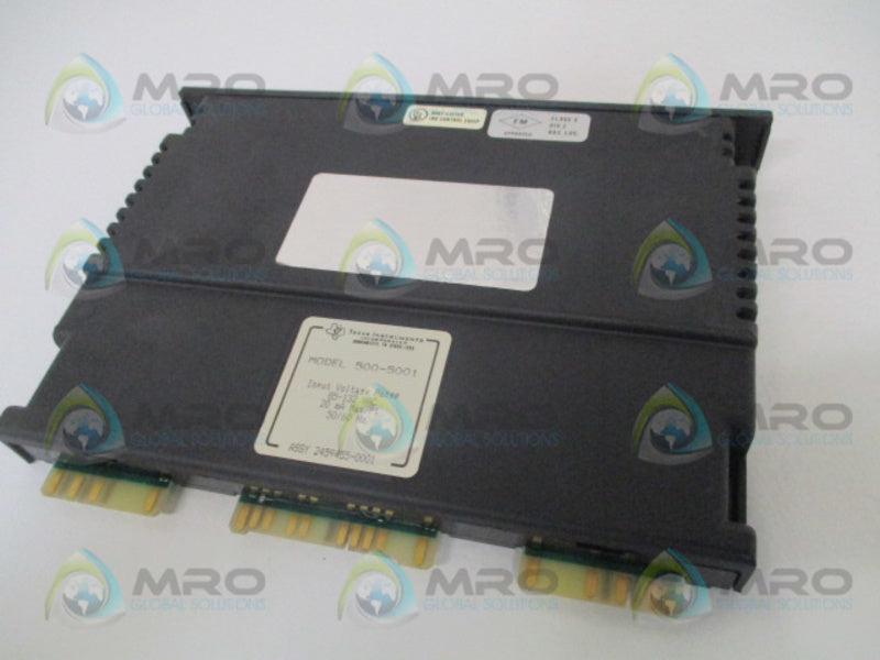 TEXAS INSTRUMENTS 500-5001 INPUT MODULE (REPAIRED) UNMP