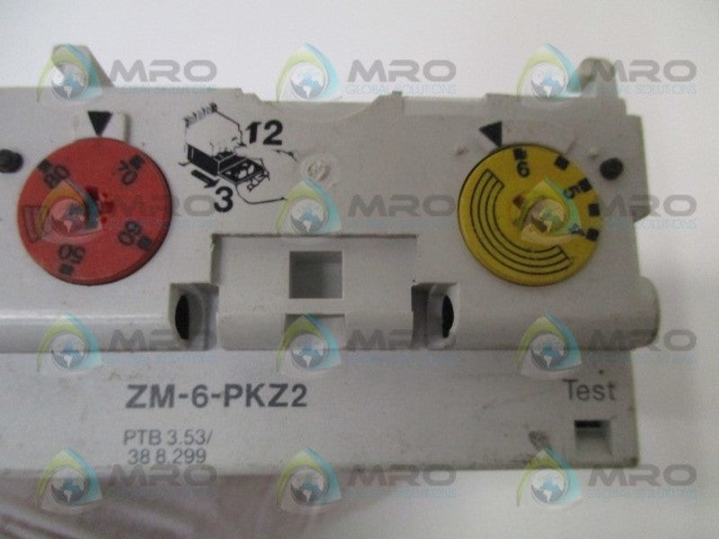 KLOCKNER MOELLER ZM-6-PKZ2 4-6A (AS PICTURED)  UNMP