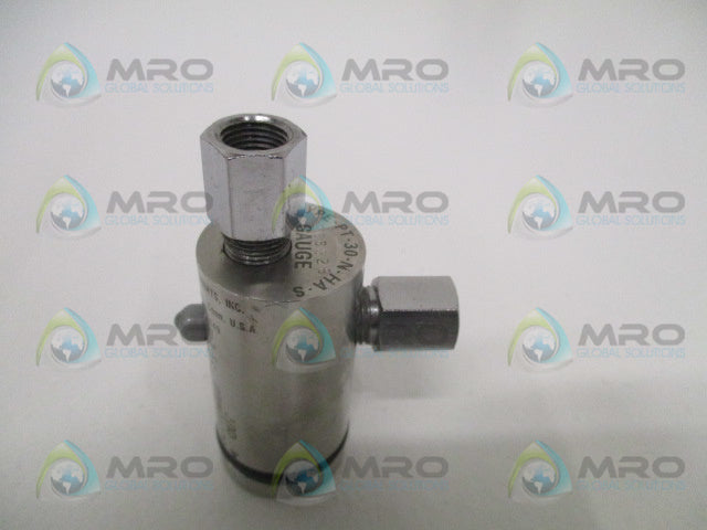 PMC PT-30-N-HA-S MINI PNEUMATIC PRESSURE TRANSMITTER *USED*