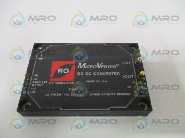 RO ASSOCIATES MICRO VERTER uV28-24 DC-DC CONVERTER *USED*